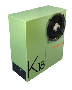 Robur K18 gas heat pump - left